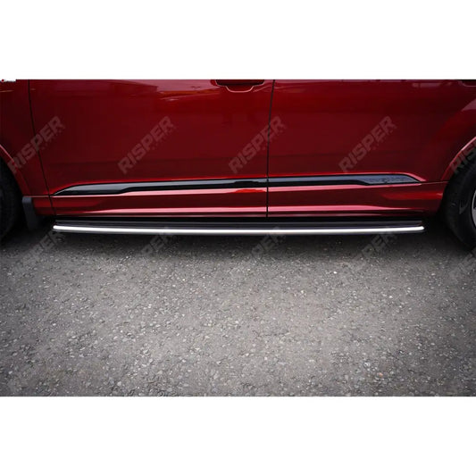 Audi Q8 2019 On Oe Style 2 Running Boards - Side Steps - Pair - Silver Side Steps