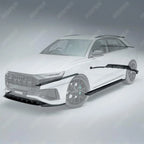 Audi Q8 S Line 2018-2023 Full Aero Low Line Kit In Gloss Black By Risper Styling Aero Kit