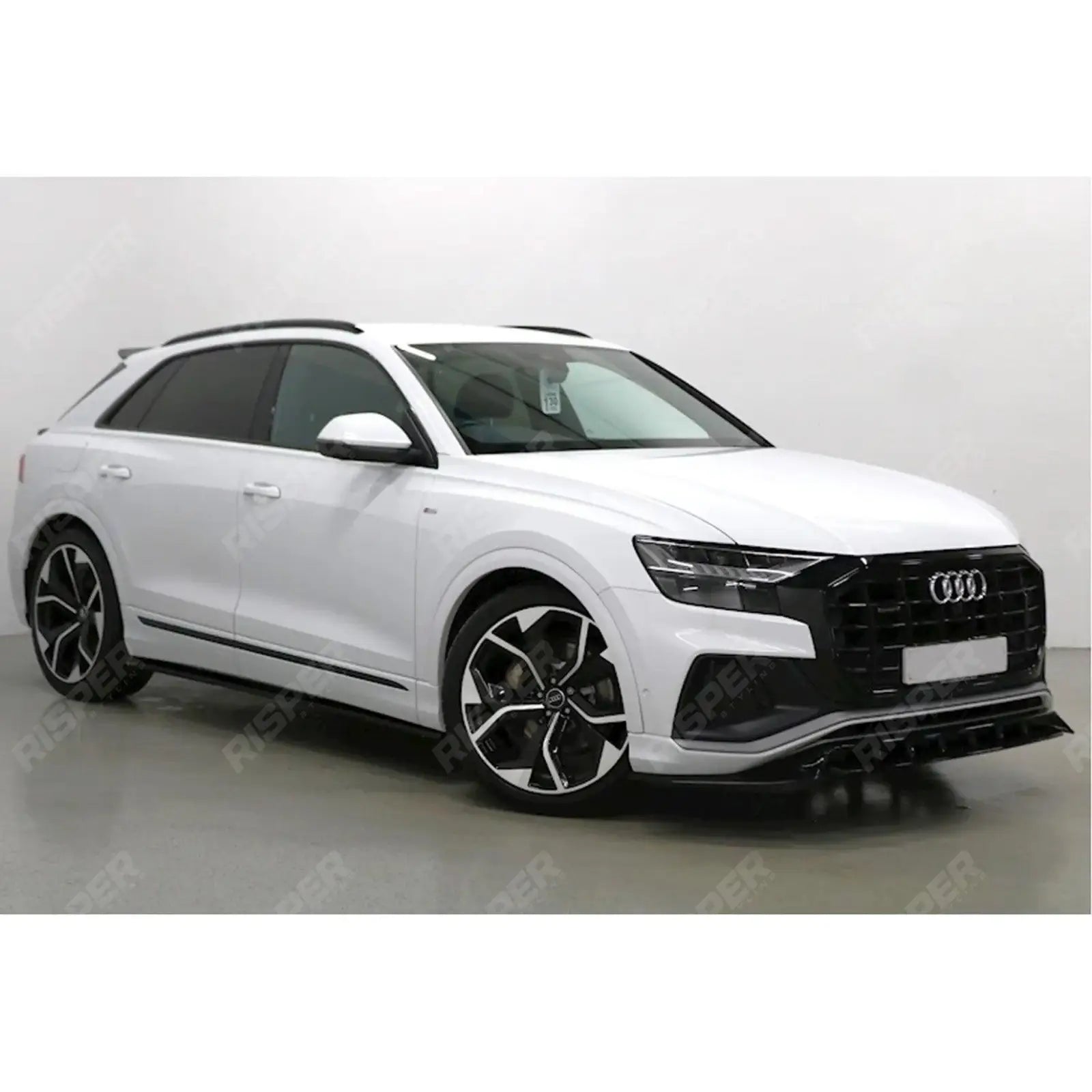 Audi Q8 S Line 2018+ Gloss Black Risper Front Splitter Lip