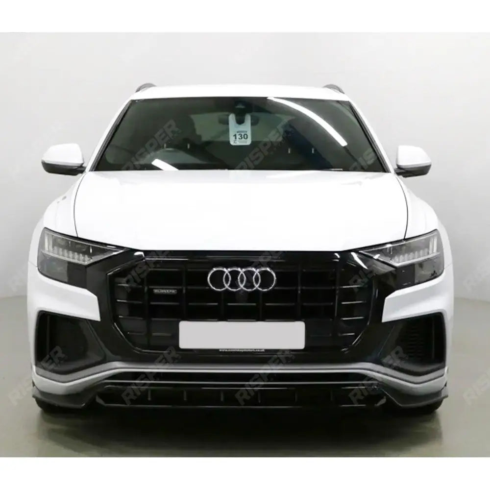 Audi Q8 S Line 2018+ Gloss Black Risper Front Splitter Lip