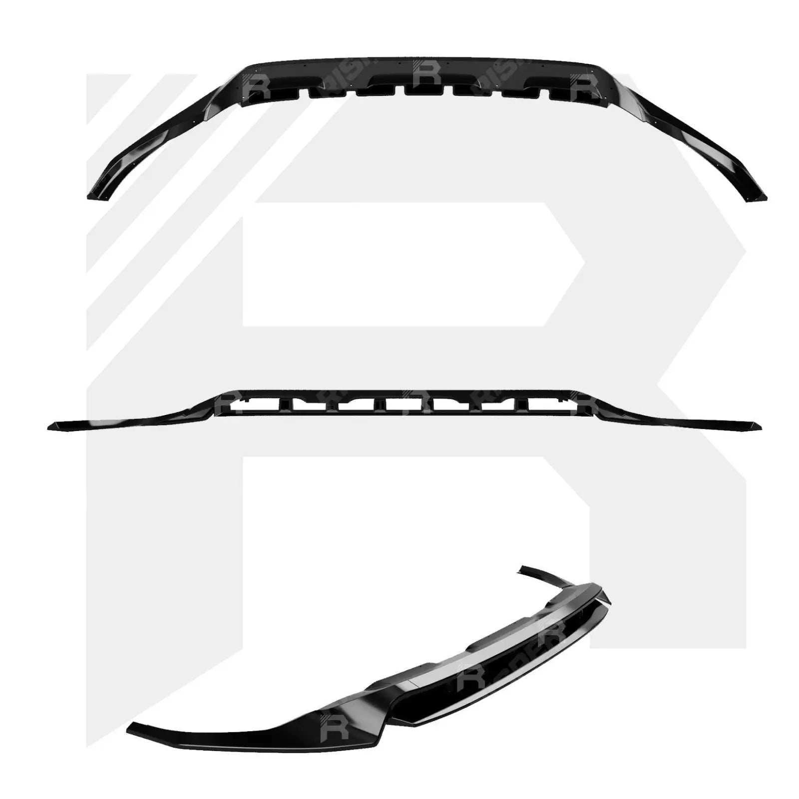 Audi Q8 S Line 2018+ Gloss Black Risper Front Splitter Lip