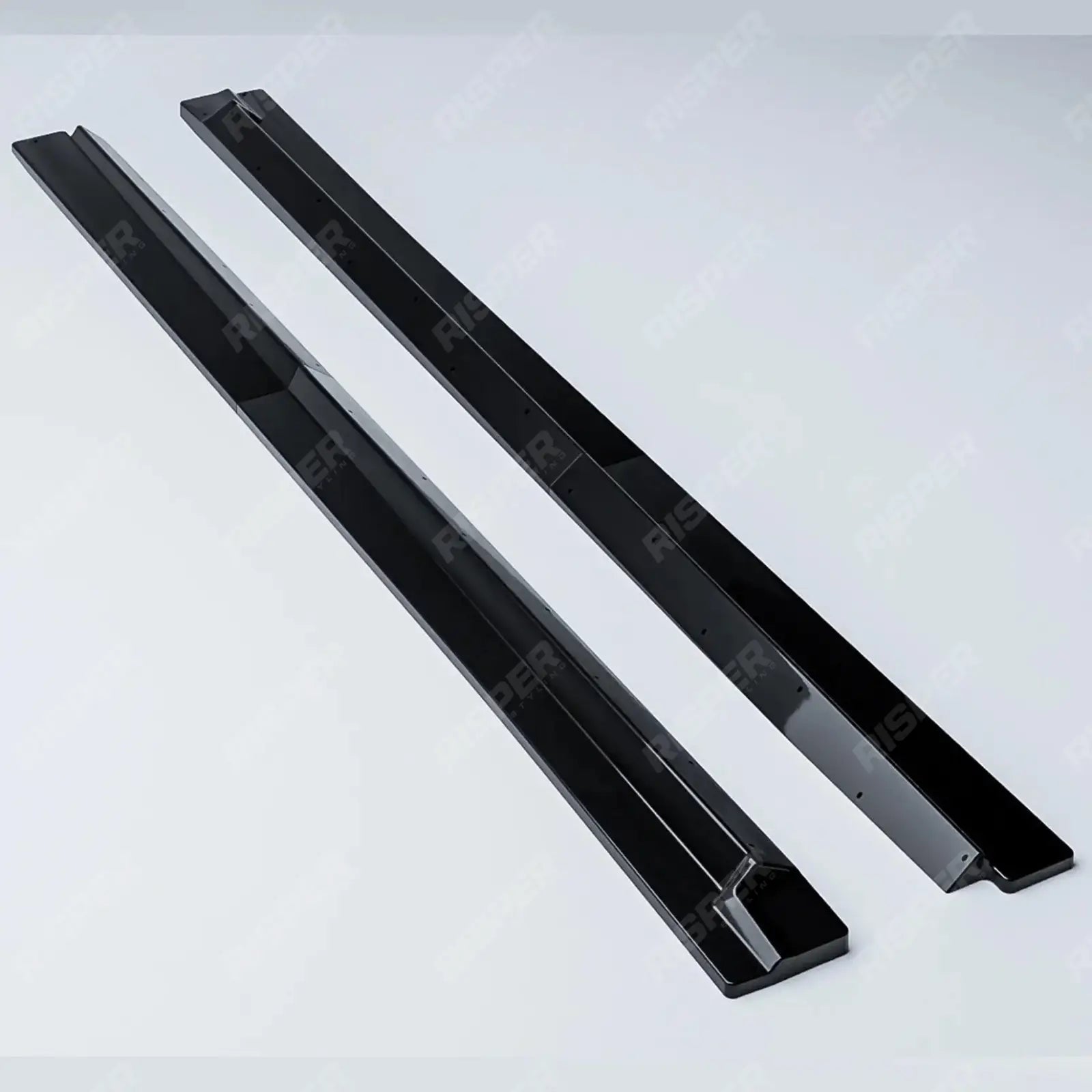 Audi Q8 S - Line 2018 On Side Skirt Splitters 2 Piece In Gloss Black