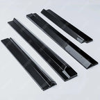 Audi Q8 S - Line 2018 On Side Skirt Splitters 2 Piece In Gloss Black