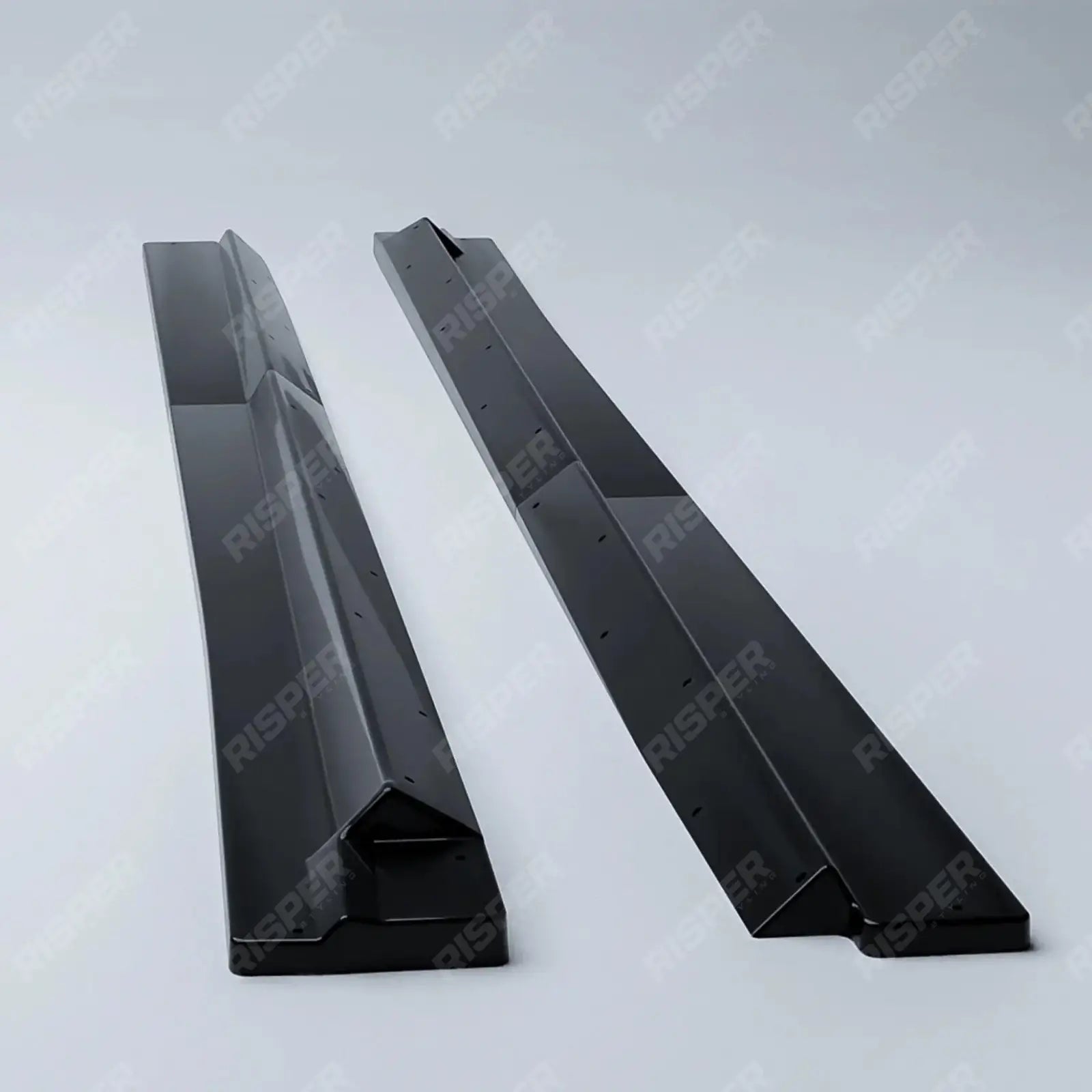 Audi Q8 S - Line 2018 On Side Skirt Splitters 2 Piece In Gloss Black