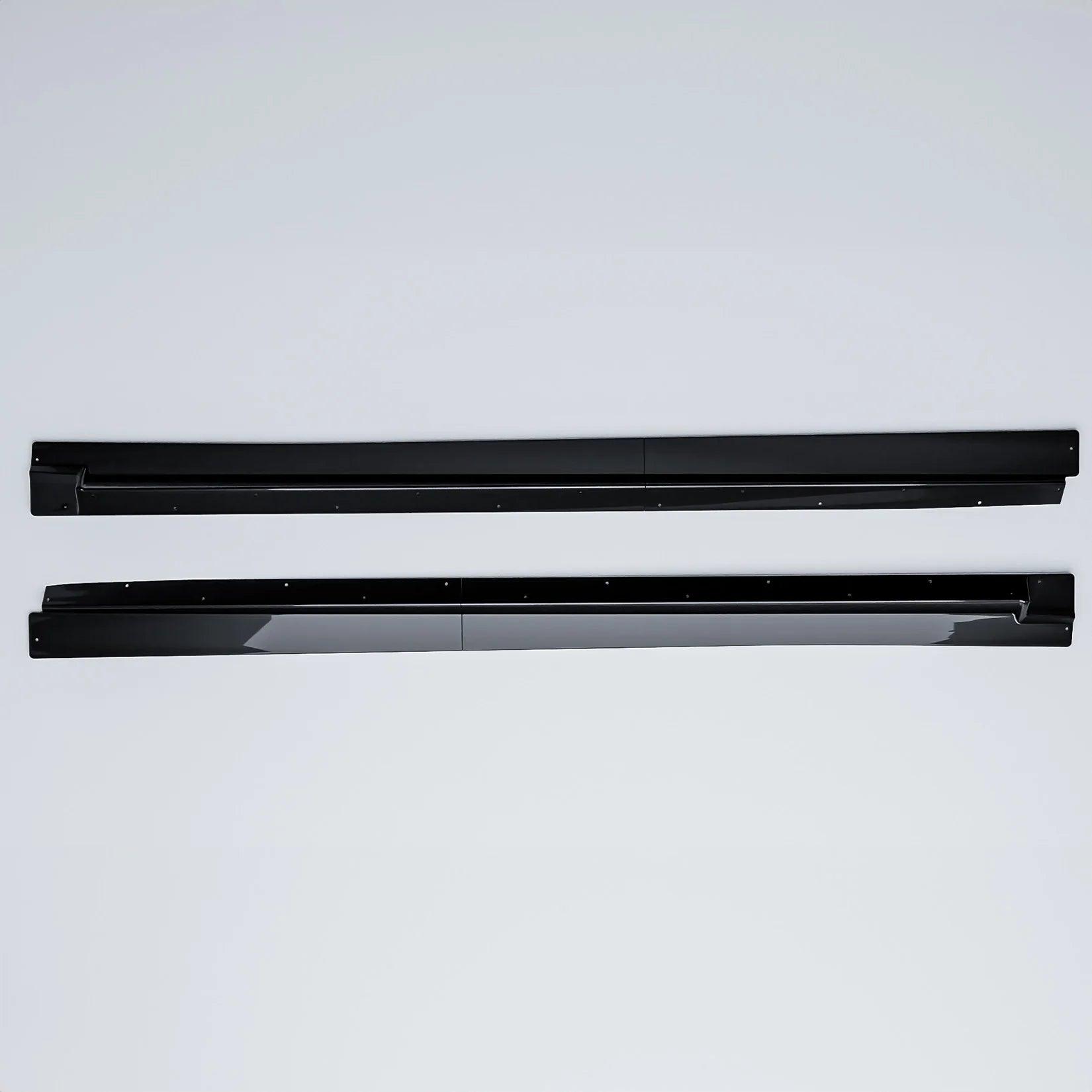 Audi Q8 S - Line 2018 On Side Skirt Splitters 2 Piece In Gloss Black