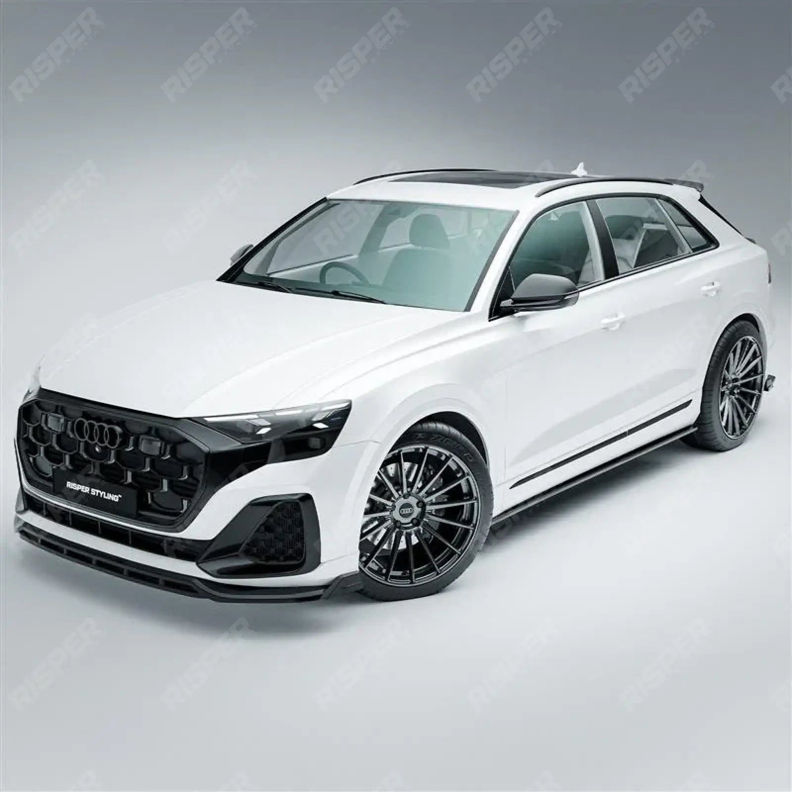 Audi Q8 S-Line 2023+ Full Aero Low Line Kit In Gloss Black Aero Kit
