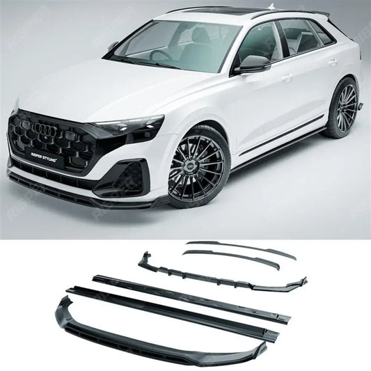 Audi Q8 S-Line 2023+ Full Aero Low Line Kit In Gloss Black Aero Kit