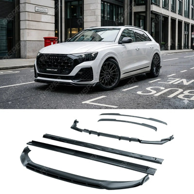 Audi Q8 S-Line 2023+ Full Aero Low Line Kit In Gloss Black - Aero Kit