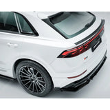 Audi Q8 S Line 2023+ Gloss Black Rear Diffuser & Side Splitters Front Splitter