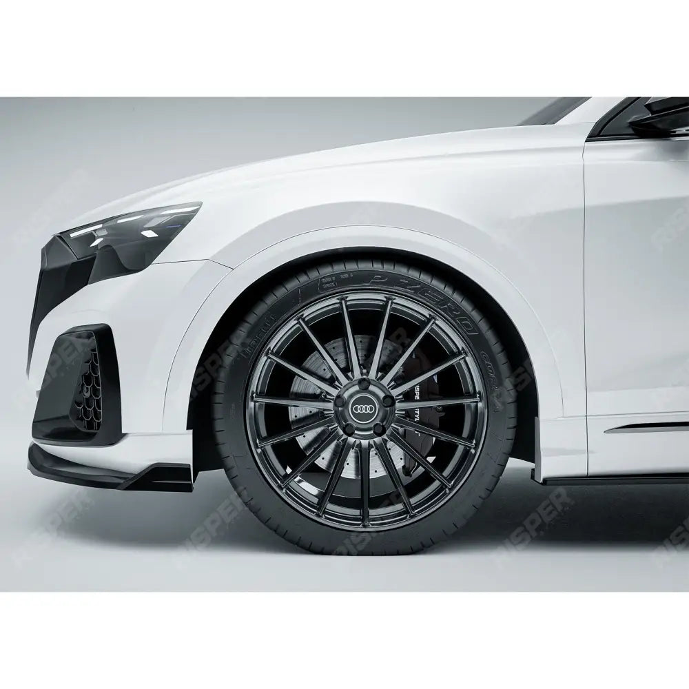Audi Q8 S Line 2023+ Gloss Black Risper Front Splitter Lip Front Splitter