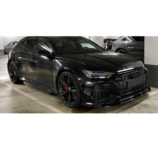 Audi RS6 C8 2019+ Gloss Black Risper Front Splitter