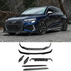 Audi S3 8Y 2020-2024 / A3 S-Line Hatchback 2020-2024 Aero Body Kit In Gloss Black Aero Kit