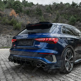 Audi S3 8Y 2020 - 2024 Rear Diffuser Valance / A3 S - LINE 8Y 2020 - 2024 Rear Diffuser Valance In Gloss Black