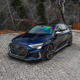 Audi S3 8Y 2020 - 2024 Side Skirts / Audi A3 S - Line 8Y 2020 - 2024 Side Skirts In Gloss Black (2 Pcs)