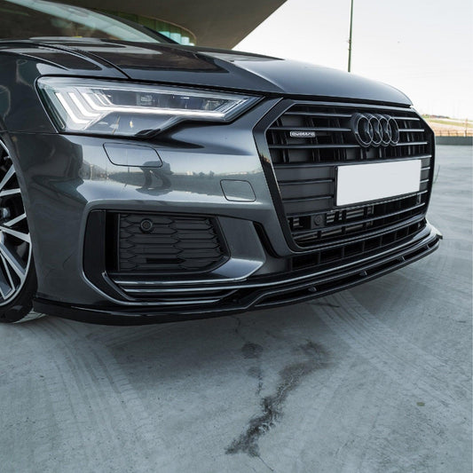 Audi S6 C8 / A6 C8 S - Line Sedan - Avant 2018+ Front Splitter 2Pcs