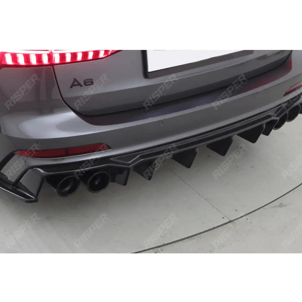 Audi S6 C8 (Sedan - Avant) 2019+ / Audi A6 C8 S - Line (Sedan - Avant) 2018+ Rear Valance & Rear Side Splitters