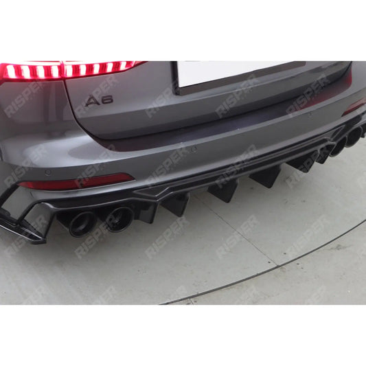Audi S6 C8 (Sedan-Avant) 2019+ Rear Valance / Audi A6 C8 S-Line (Sedan-Avant) 2018+ Rear Valance Diffuser