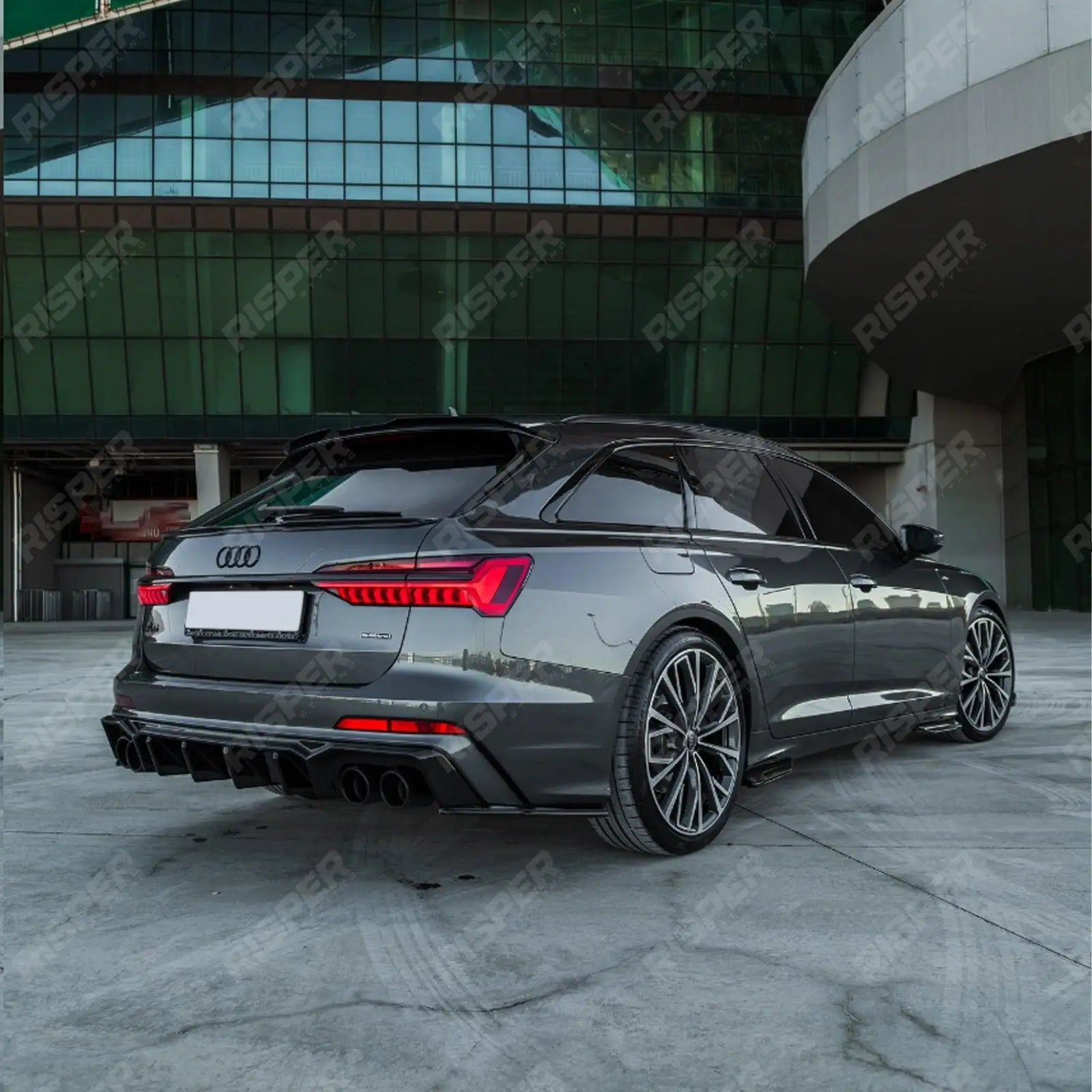 Audi S6 C8 (Sedan - Avant) 2019+ Side Skirts / Audi A6 C8 S - Line (Sedan - Avant) 2018+ Side Skirts (2PCS)