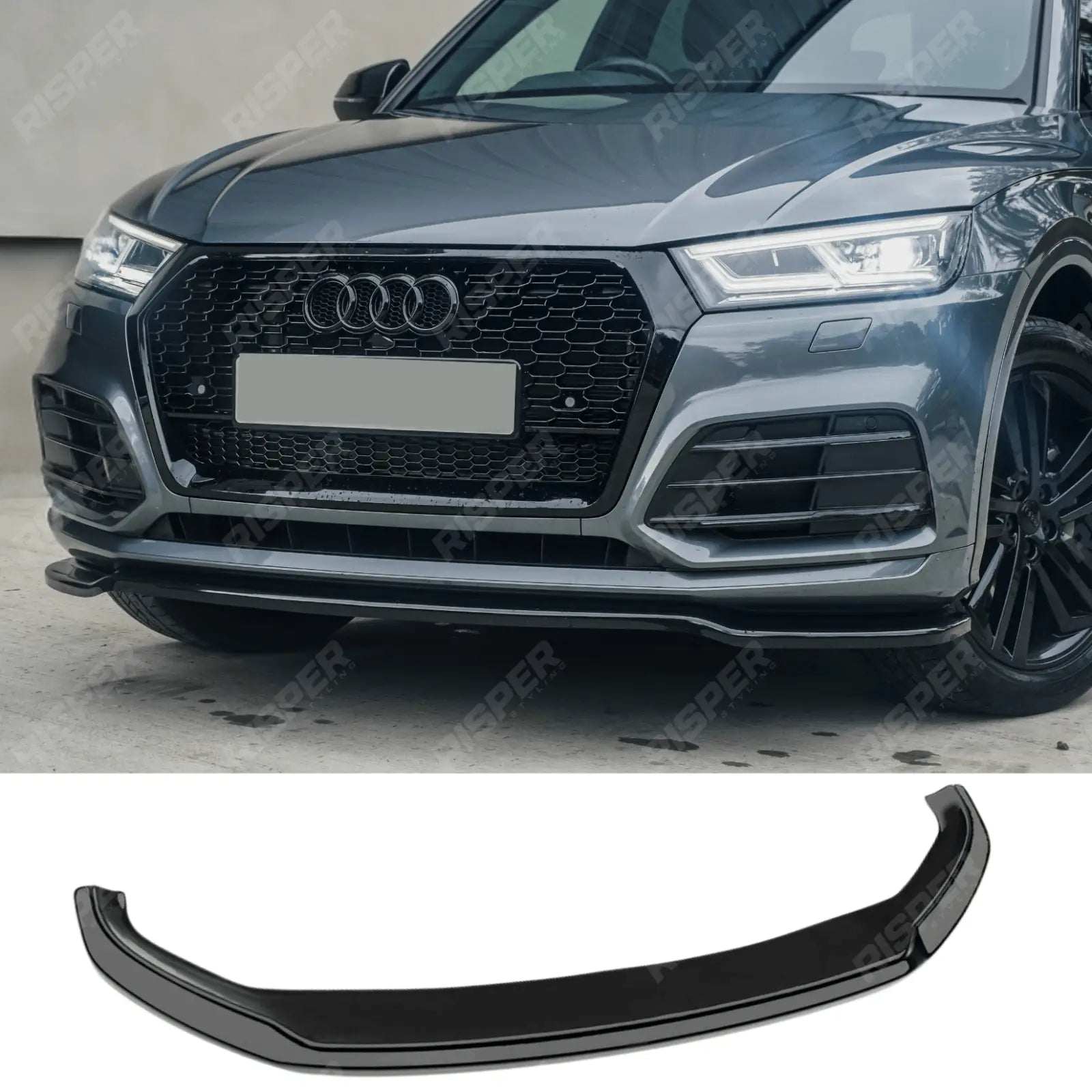 Audi SQ5 MK2 2017 - 2020 Front Splitter / Audi Q5 S - Line MK2 2017 - 2020 Front Splitter