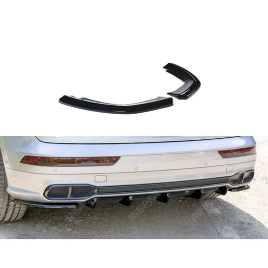 AUDI SQ5/Q5 S - LINE MK2 2017+ - MAXTON REAR BUMPER SPLITTERS - GLOSS BLACK