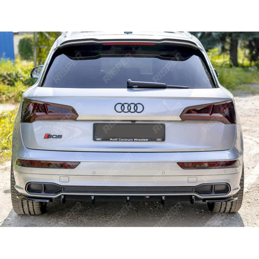 AUDI SQ5/Q5 S - LINE MK2 2017+ - MAXTON REAR BUMPER SPLITTERS - GLOSS BLACK