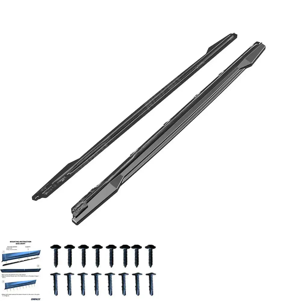 Audi SQ5 / Q5 S - Line Mk2 Facelift 2020 - 2024 Side Skirts In Gloss Black (2 Pcs)
