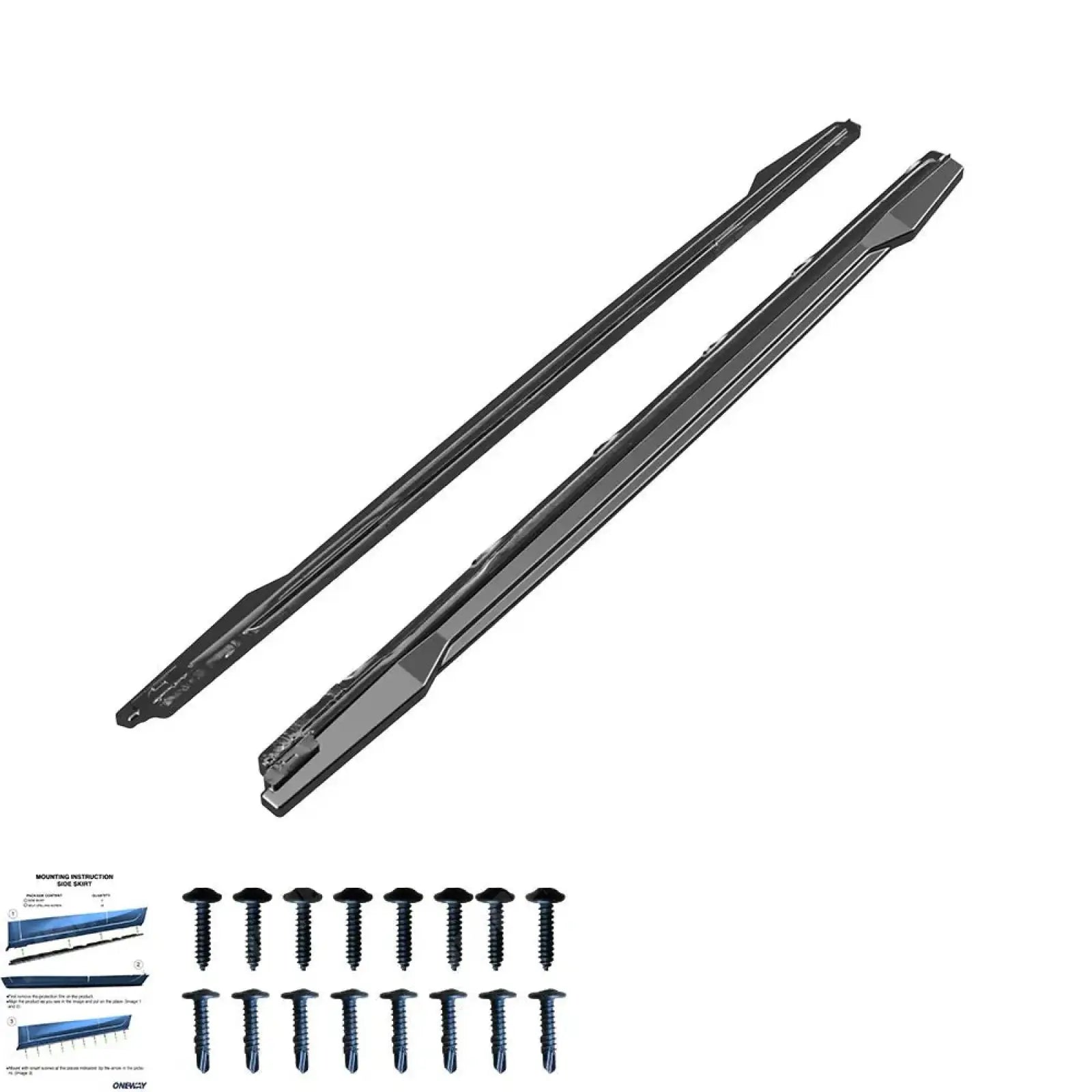 Audi SQ5 / Q5 S - Line Mk2 Facelift 2020 - 2024 Side Skirts In Gloss Black (2 Pcs)