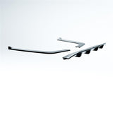 MERCEDES C CLASS W206 AMG LINE 2022+ REAR DIFFUSER WITH CORNER SPLITTERS - GLOSS BLACK