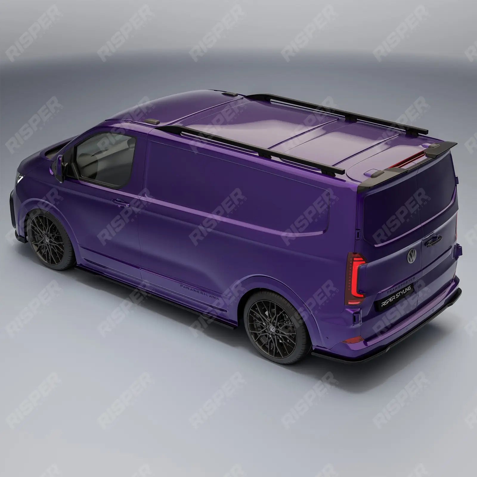 Volkswagen Transporter T7 2025+ Barn Door V2 Spoiler In Gloss Black Spoiler