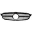 Black and Chrome Diamond Grill (Without Camera) For Mercedes C205 W205 2015-2018 - Grilles