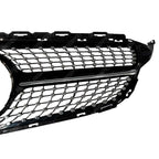 Black and Chrome Diamond Grill (Without Camera) For Mercedes C205 W205 2015-2018 - Grilles