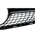 Black and Chrome Diamond Grill (Without Camera) For Mercedes C205 W205 2015-2018 - Grilles