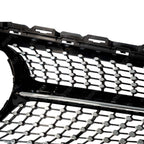 Black and Chrome Diamond Grill (Without Camera) For Mercedes C205 W205 2015-2018 - Grilles