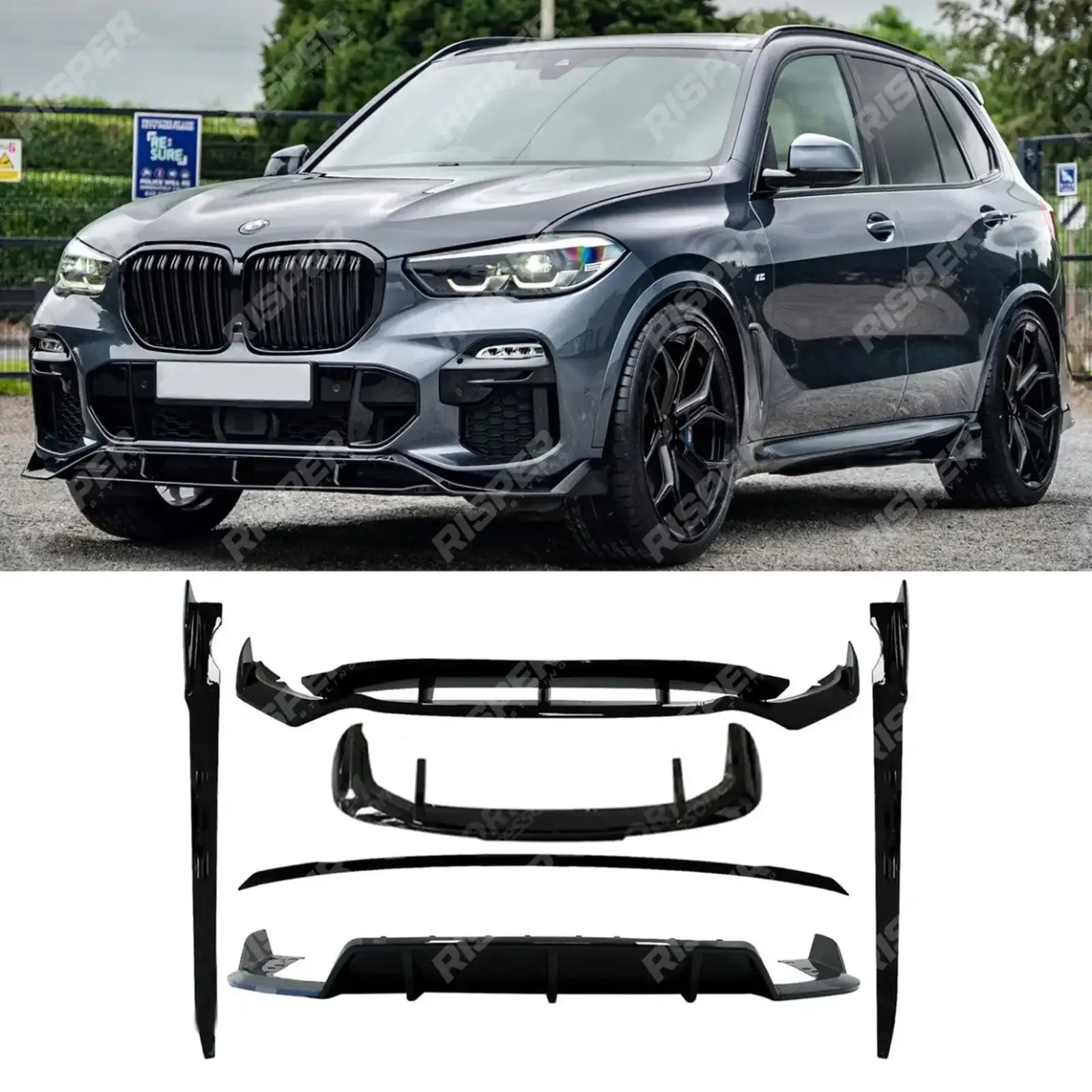 Black Knight Aero Body Kit M Sport For BMW X5 M Sport 2018-2022 - G05 Gloss - Aero Kit Main image