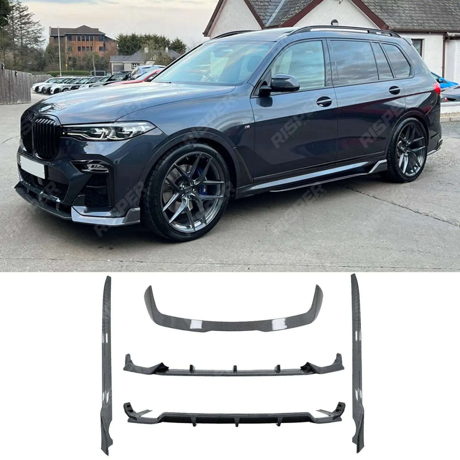 BMW X7 G07 M Sport (2018 - 2022 pre - LCI) Black Knight Aero Kit Carbon Look Main image
