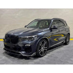 BMW X5 G05 M Sport 2018 - 2022 - Black Knight Front Splitter in Carbon Look