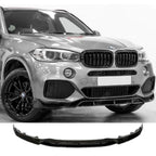 BMW X5 F15 2013-2018 Black Knight Front Splitter In Gloss Black - Front Splitter