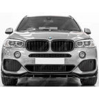 BMW X5 F15 2013-2018 Black Knight Front Splitter In Gloss Black - Front Splitter