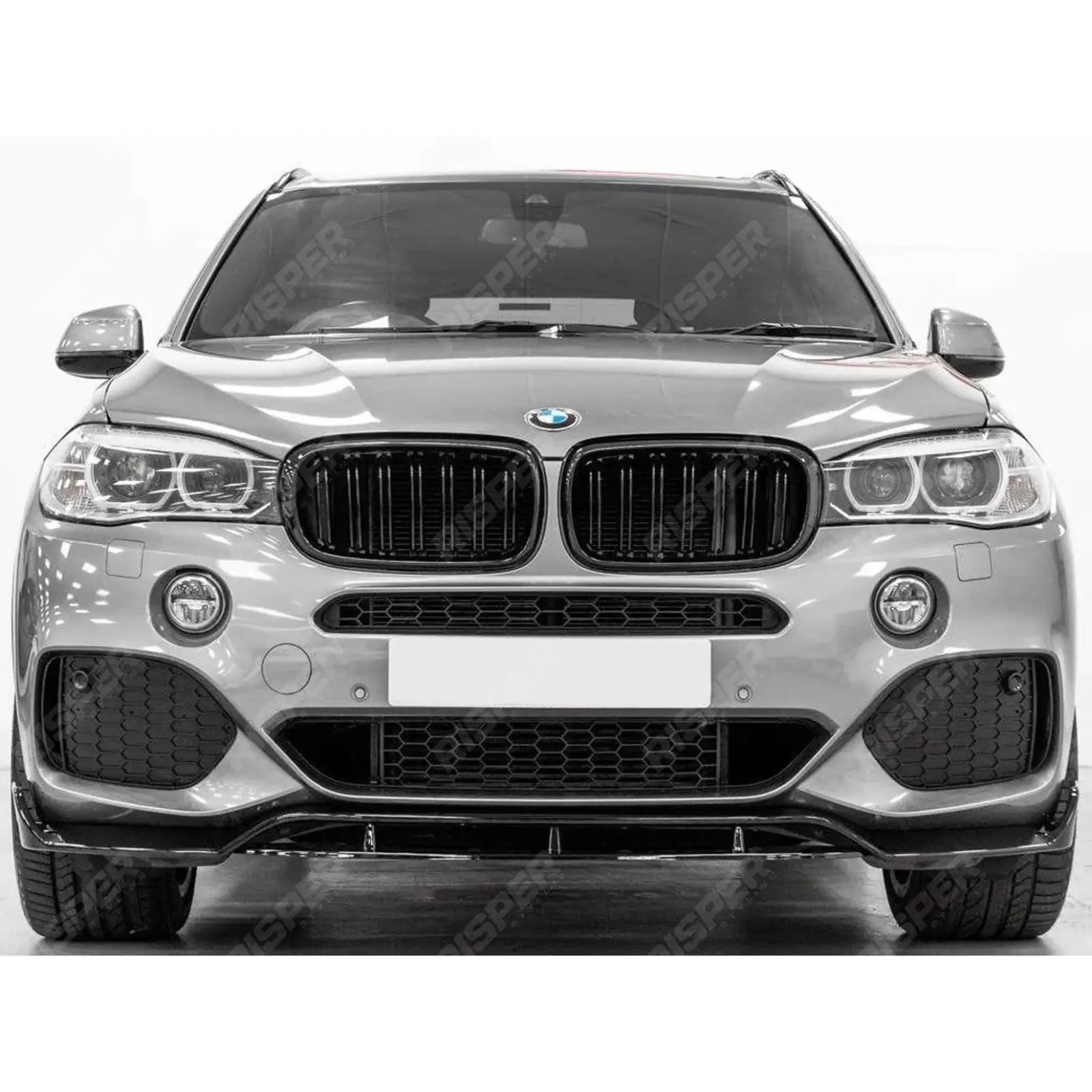 BMW X5 F15 2013-2018 Black Knight Front Splitter In Gloss Black - Front Splitter