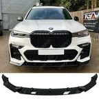 BMW X7 G07 2018-2023 Black Knight Front Splitter In Gloss Black - Front Splitter
