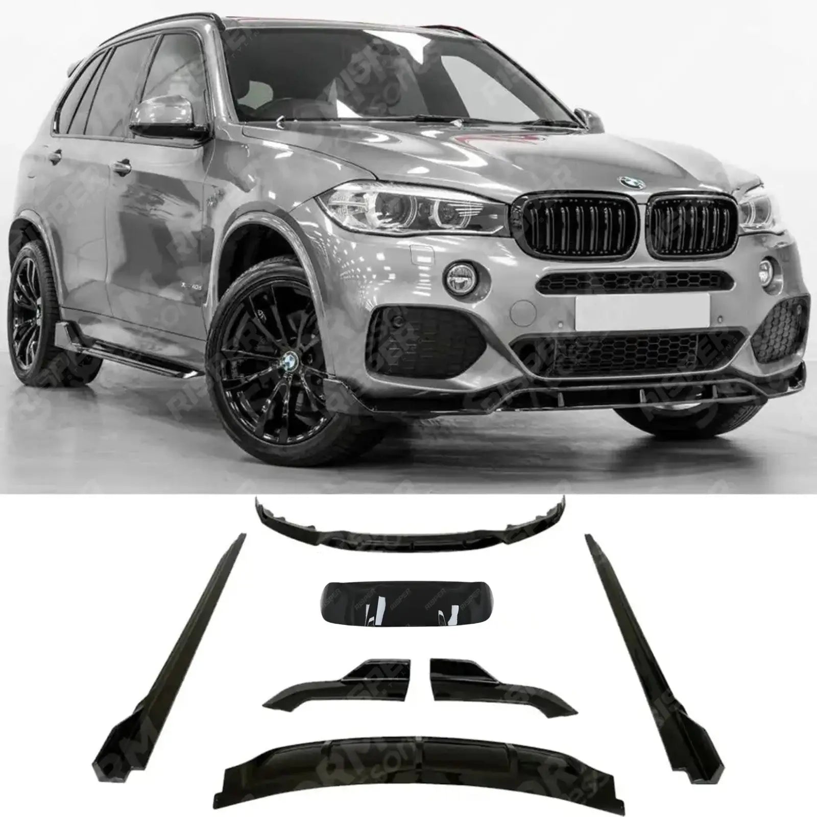 Black Knight Full Aero Kit in Gloss Black For BMW X5 F15 2013-2018 - M Sport - Aero Kit Main image