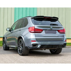BMW X5 F15 2013-2018 Black Knight Rear Diffuser In Gloss Black - Diffuser