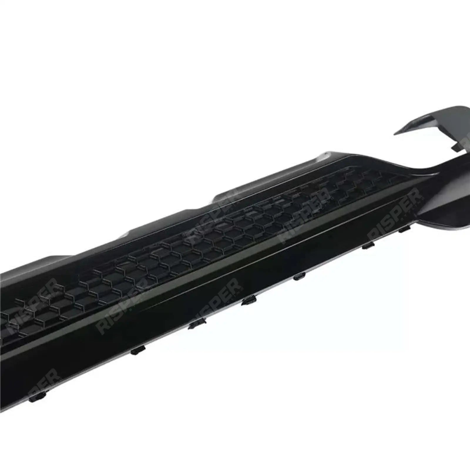 BMW X3 G01 PRE LCI Black Knight Rear Diffuser In Gloss Black (With Exhaust Tips) - Diffuser