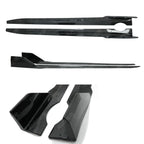 BMW X5 G05 M Sport 2018+ - Black Knight Side Skirt Splitters in Carbon Look