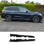 Black Knight Side Skirts In Gloss Black For BMW X3 G01 PRE LCI 2018-2022 - Side Skirt Splitters