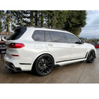 BMW X7 2018-2023 Black Knight Side Skirts In Gloss Black - Side Skirt Splitters