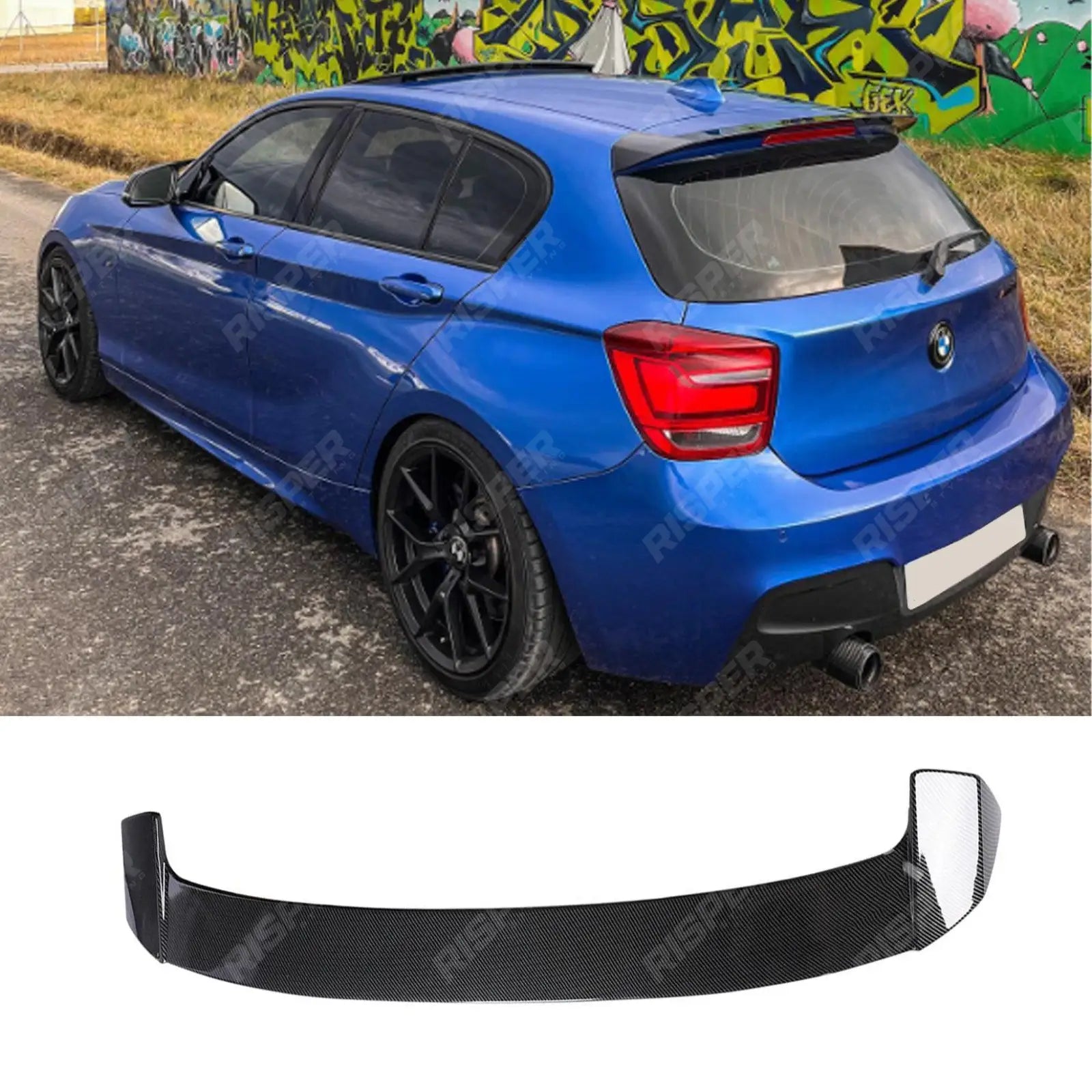 BMW 1 Series F20 2011 - 2018 Carbon Look Rear Boot Spoiler Main image