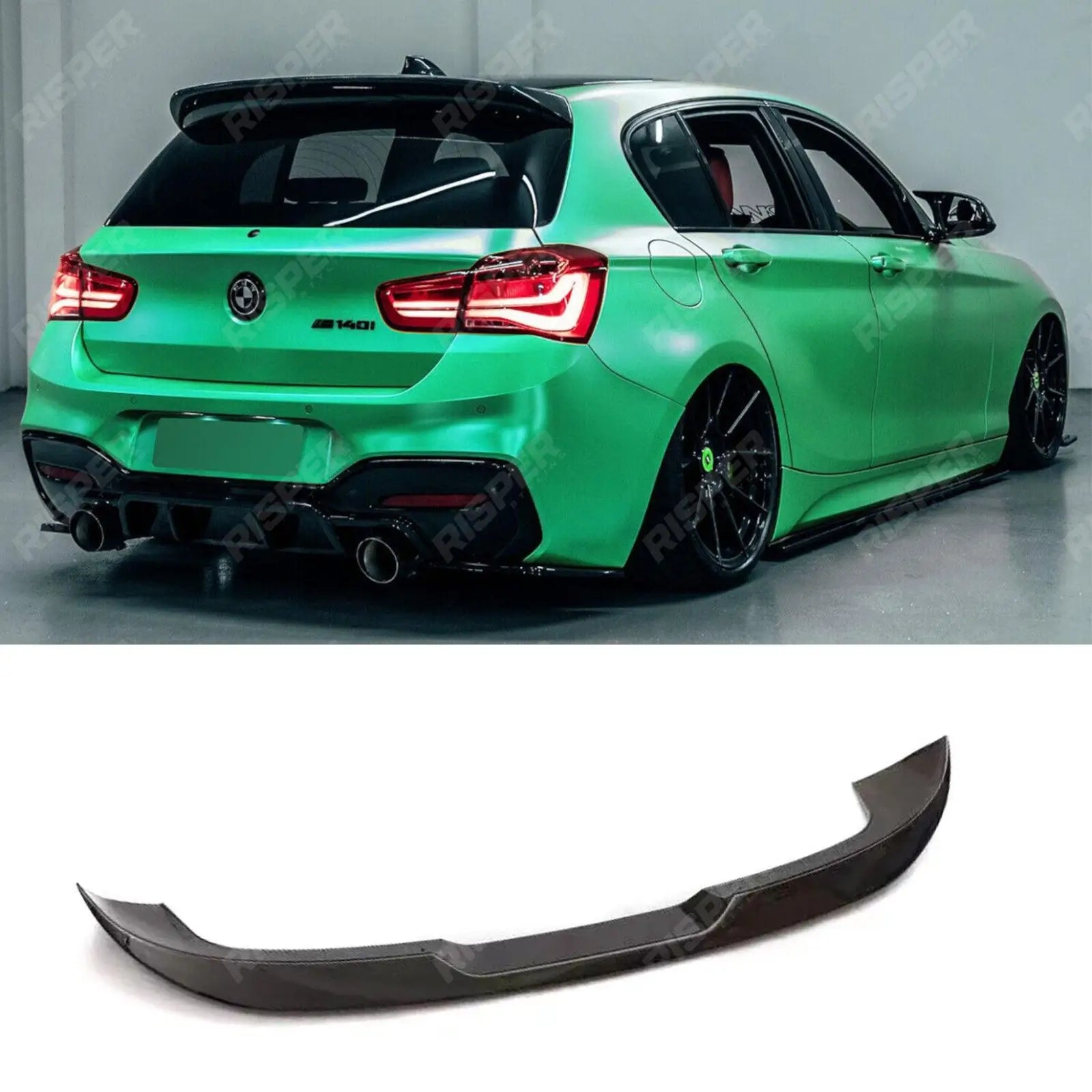 BMW 1 Series F20 F21 2012 - 2019 Gloss Black M Performance Boot Roof Spoiler Main image
