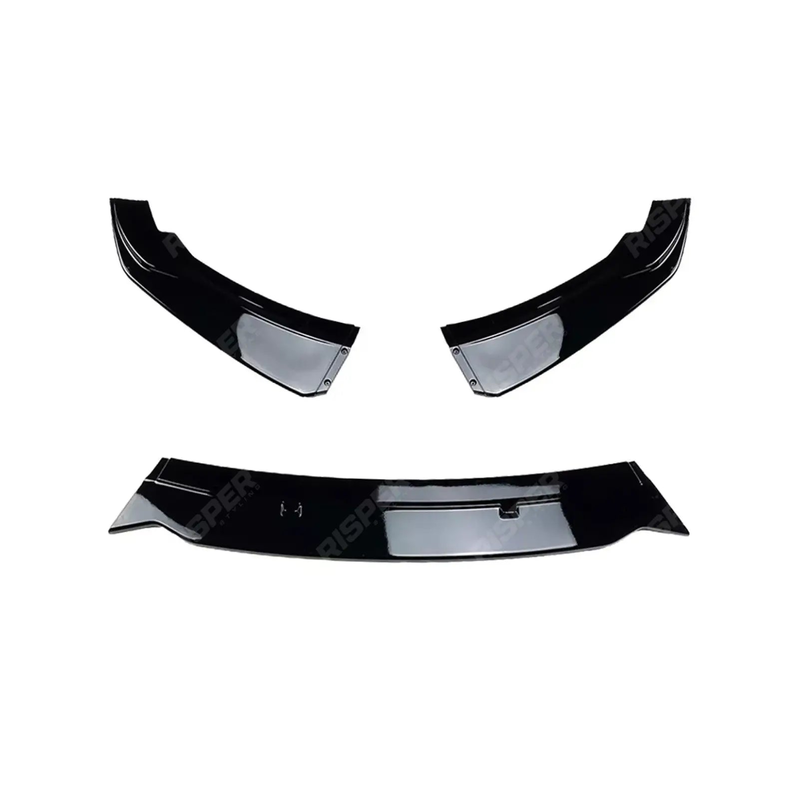 BMW 1 SERIES F20 F21 LCI STANDARD (NON M SPORT) 2015-2019 3PC FRONT SPLITTER IN GLOSS BLACK Front Splitter