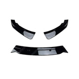 BMW 1 SERIES F20 F21 LCI STANDARD (NON M SPORT) 2015-2019 3PC FRONT SPLITTER IN GLOSS BLACK Front Splitter
